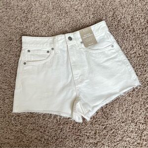 Madewell White Denim Shorts